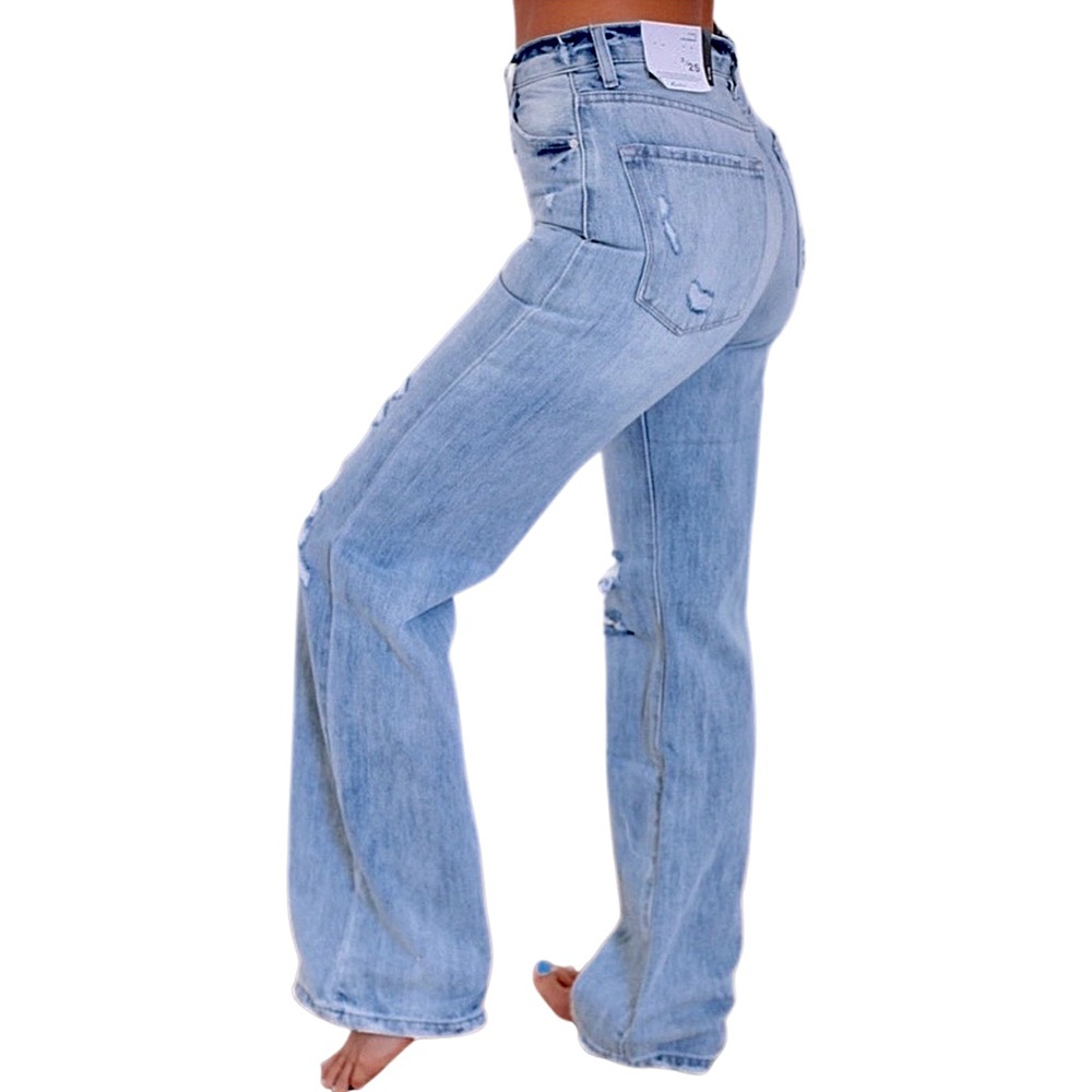 NWOT* KANCAN Isabelle Wide Leg Jeans‎ Light Wash - Picture 2 of 3